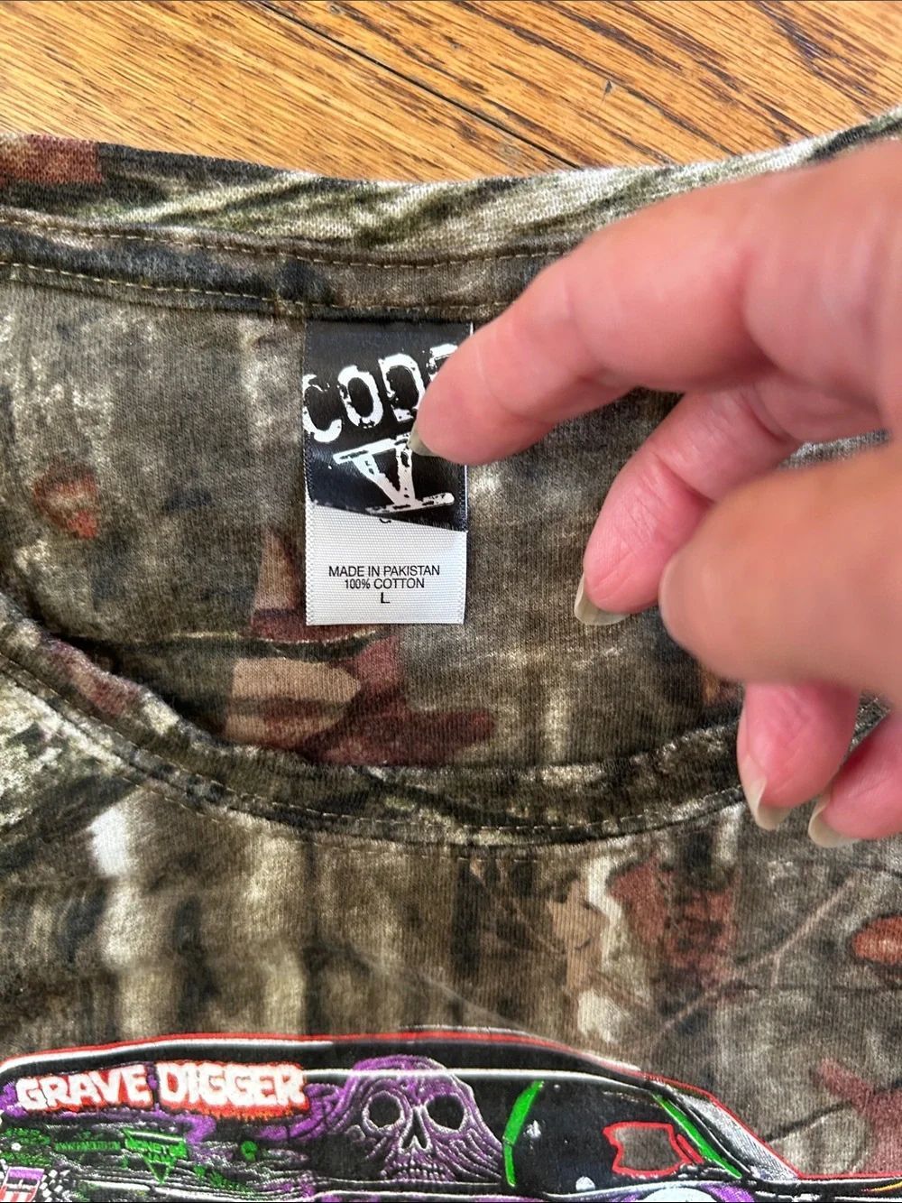 2016 World Tour Camo Short Sleeve Tee - Brown/Green - Picture 5 of 7